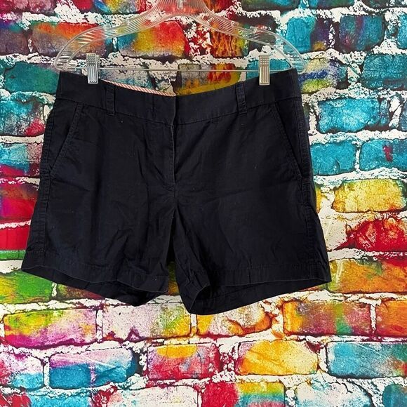 J. Crew Factory 5" Chino Broken In Shorts Womens Size 8 Navy Blue Style 21760 - Picture 1 of 6